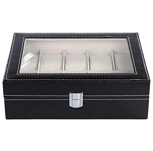 KriShyam® Men and Women Watch Box/Watch Case/Organizer (10 Slot Watch Box)