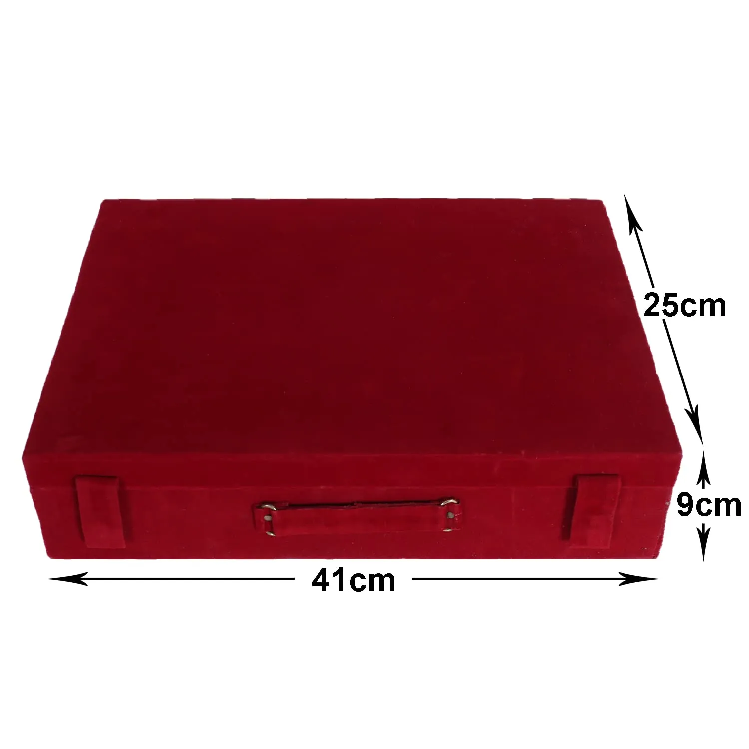 Kuber Industries Wooden 6 Rod Bangle Box|Chudi Organizer With Removable Rod And 2 Magnetic Buckle With Handle (Maroon)