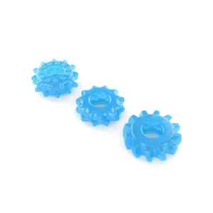 Lovetoy Lumino Play Glow-In-The-Dark Cock Ring Set Blue 3 Pieces