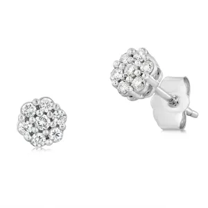 Luminesce Lab Grown 1/4 Carat Diamond Stud Earrings in 10ct White Gold