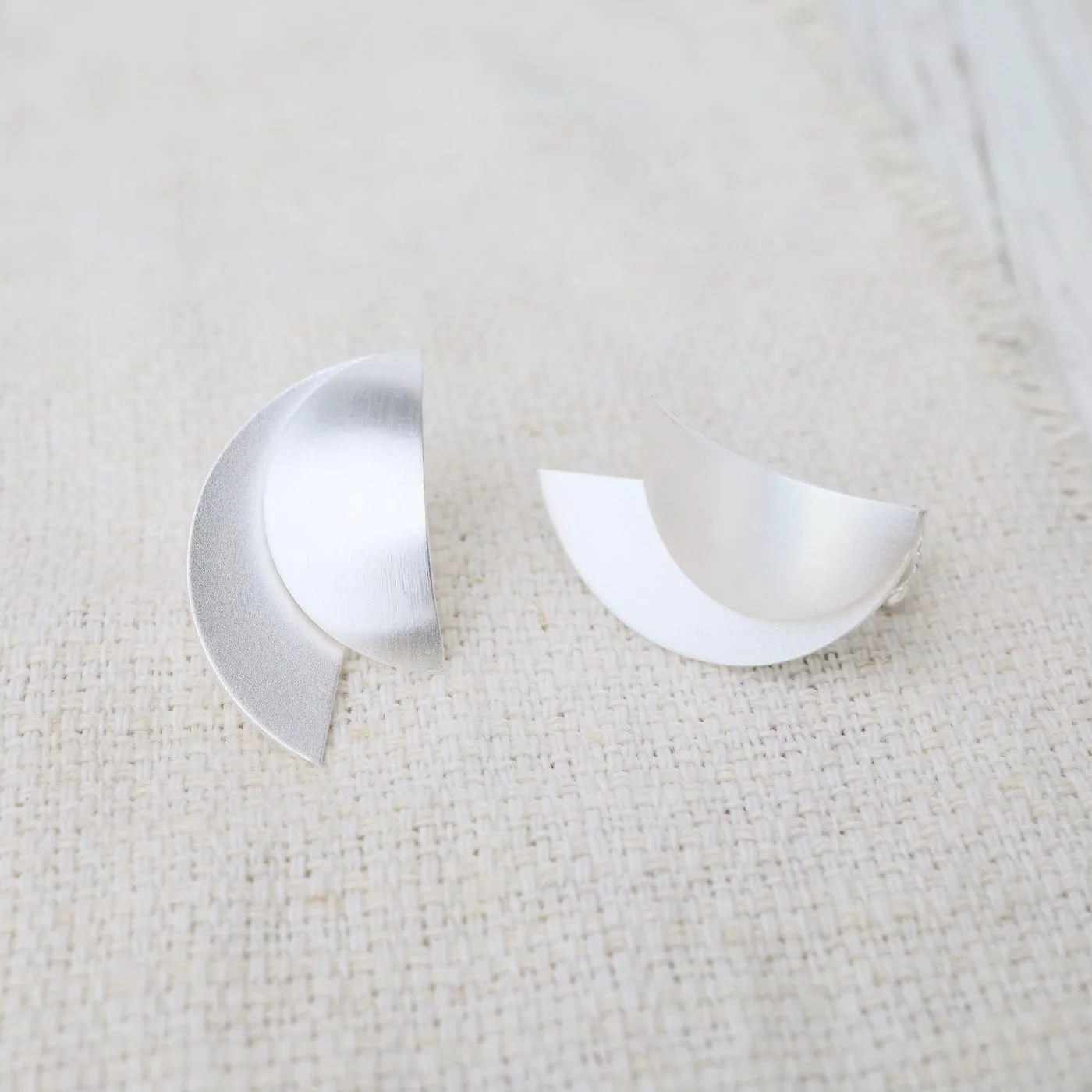 Luna Half Moon Post Earrings