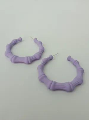 Mauve Hoop Earrings