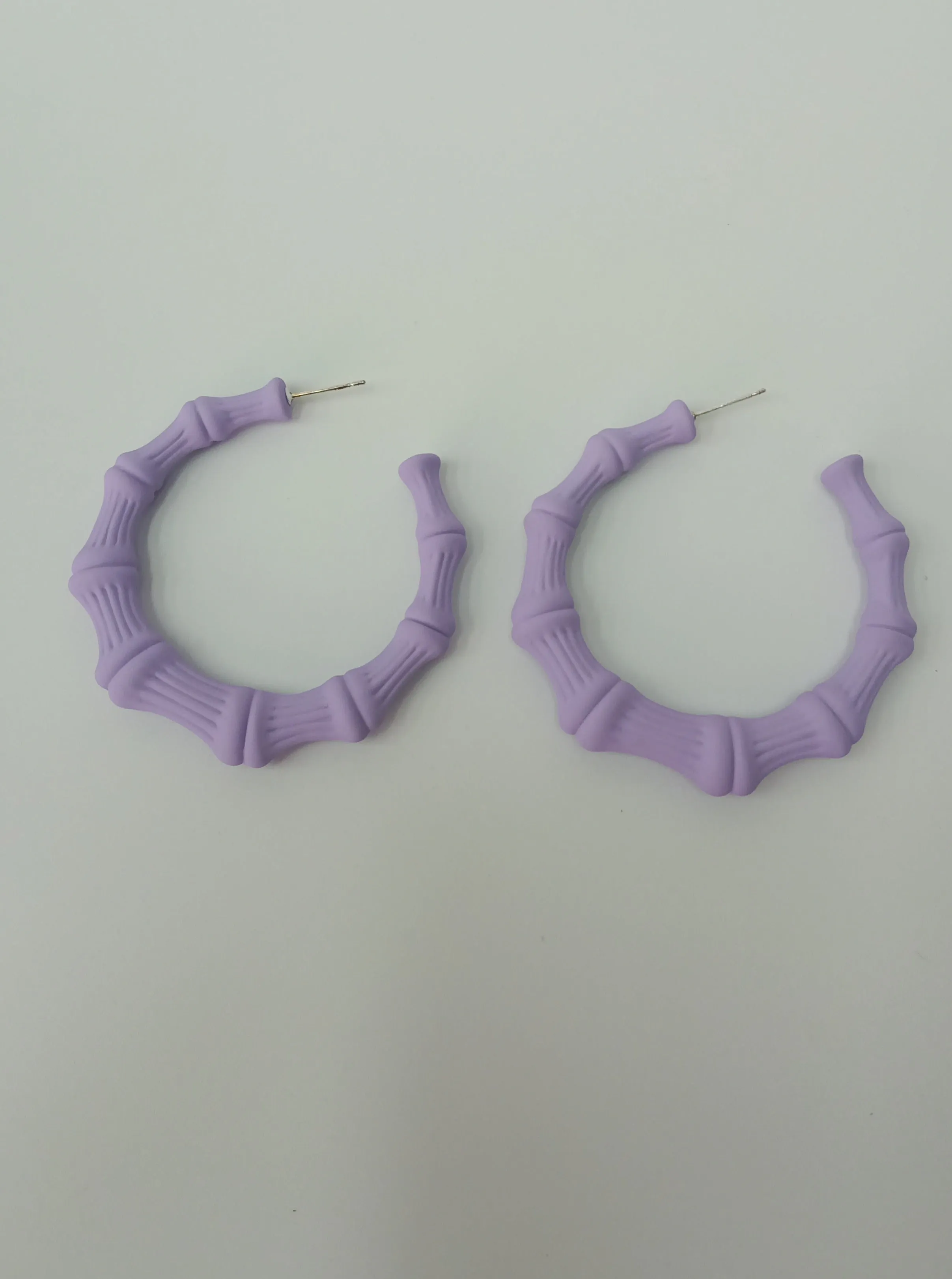 Mauve Hoop Earrings