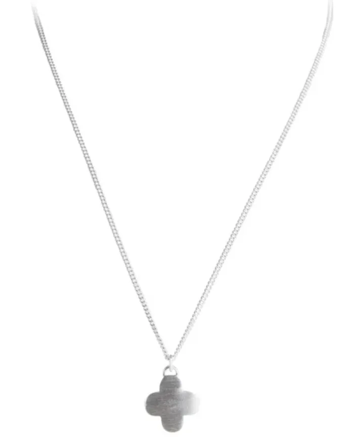 Moroccan Drop Necklace Silver