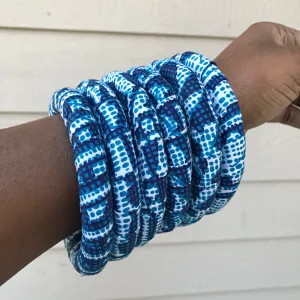 Ndop Small African Print Bangle Bracelets