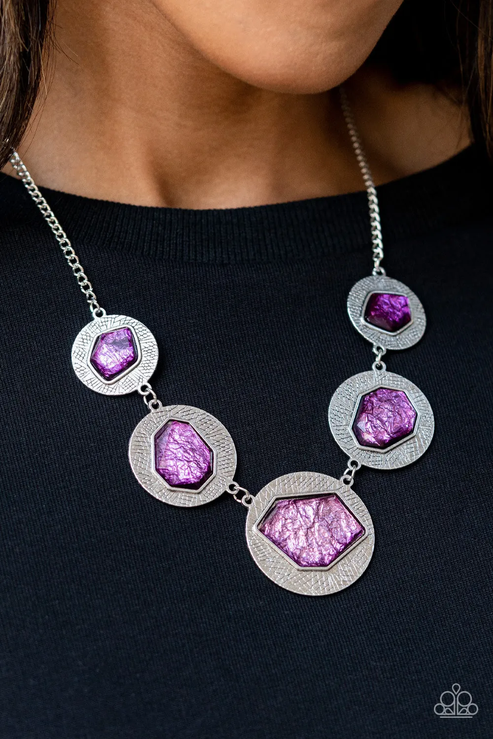 Necklaces Raw Charisma - Purple N2231