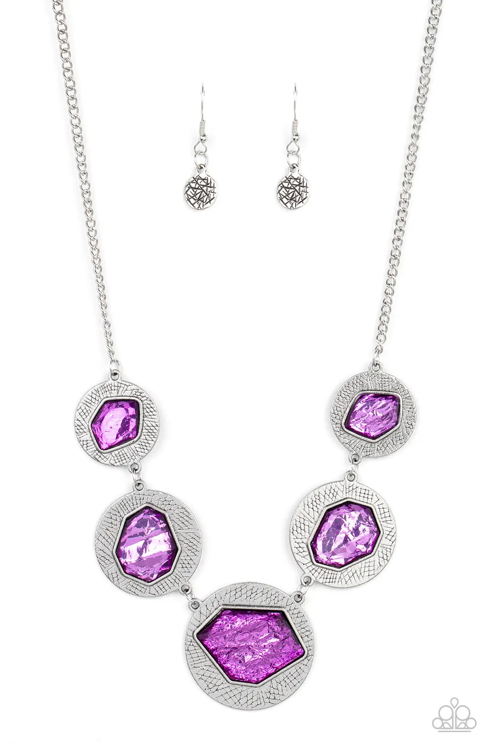 Necklaces Raw Charisma - Purple N2231