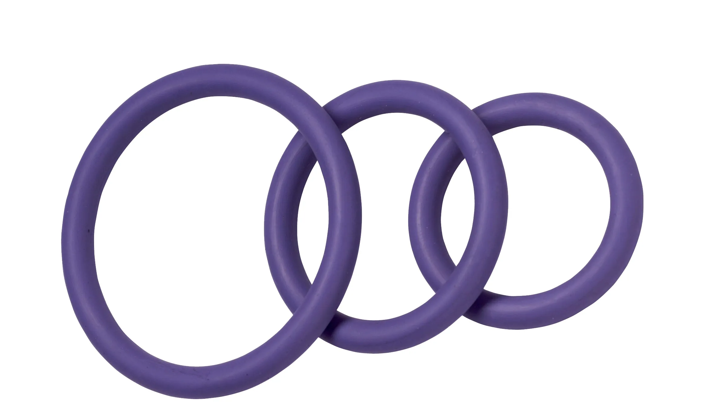 Nitrile Cock Ring SetPurple