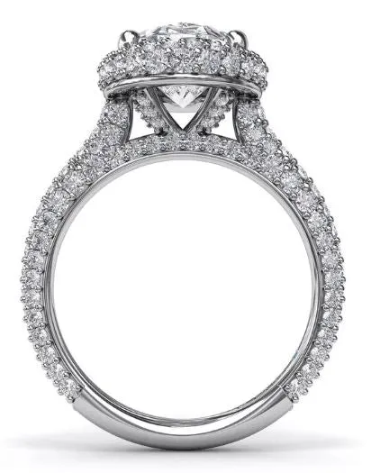 Opulent Halo Diamond Engagement Ring