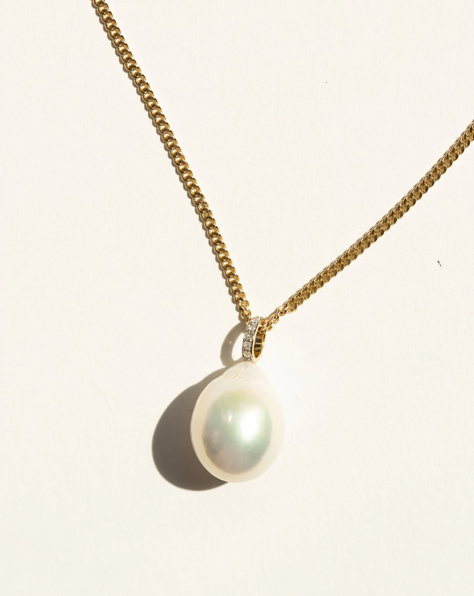 Organic Pearl   Pavé Layering Necklace