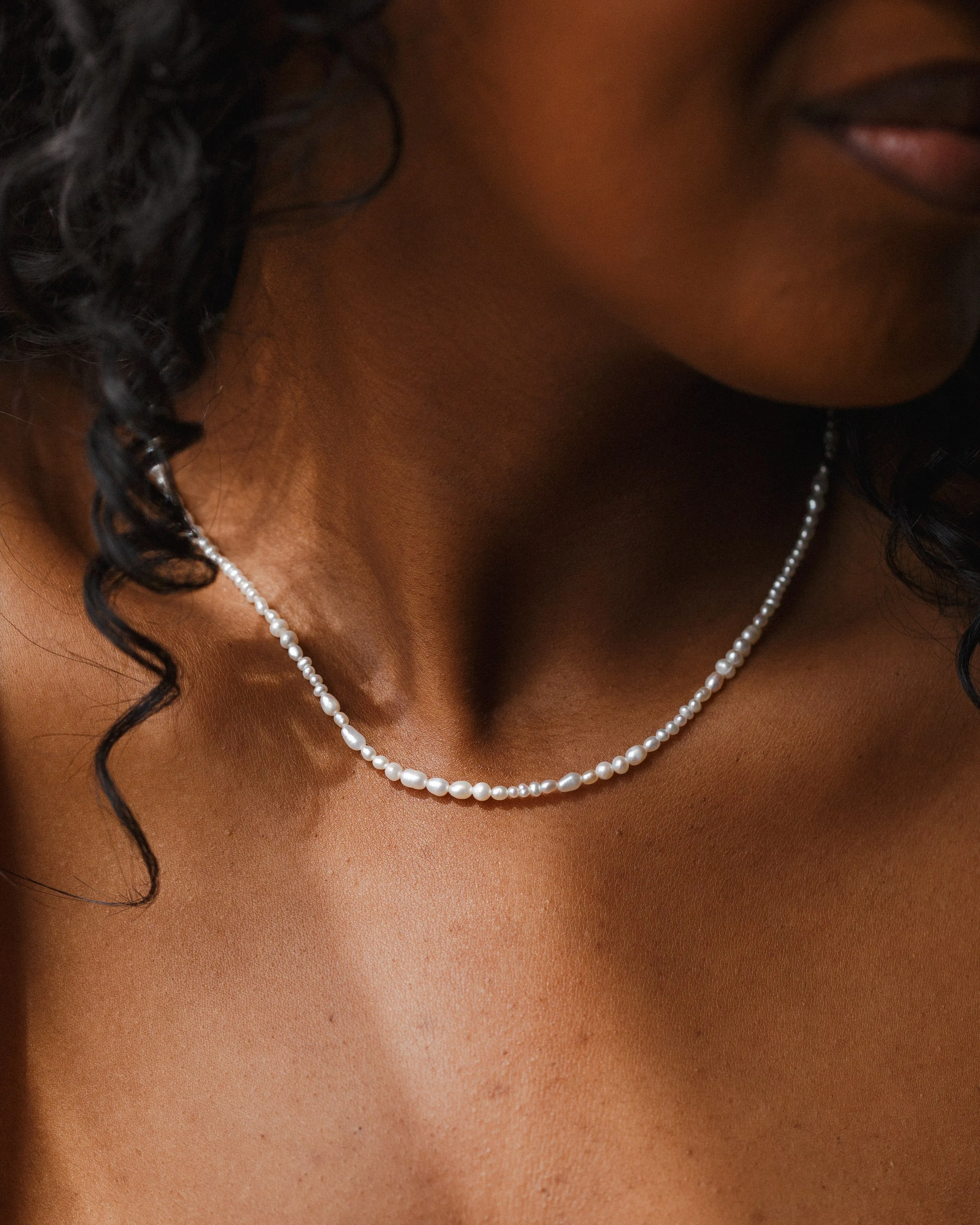 Organic Pearl Strand Necklace