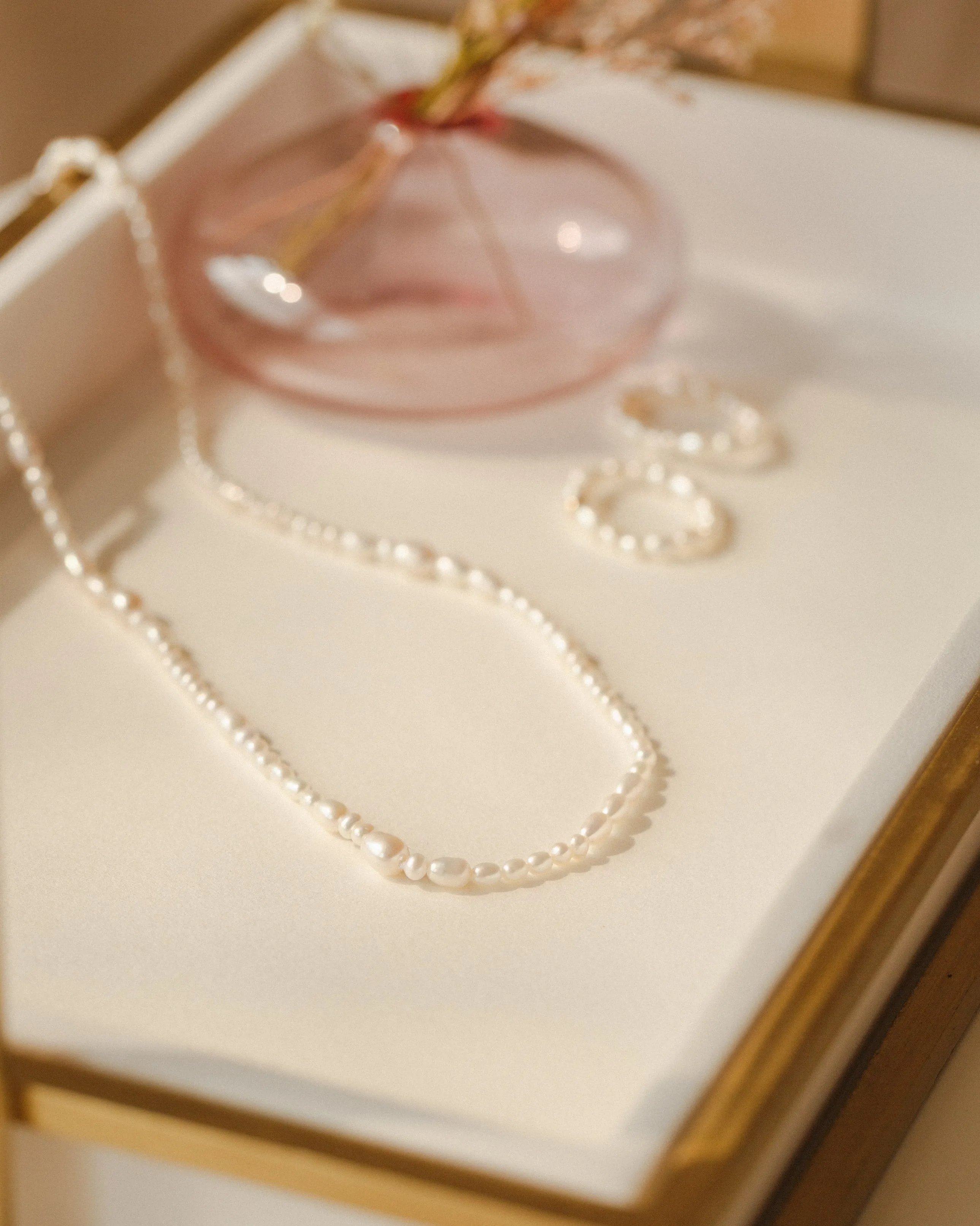 Organic Pearl Strand Necklace