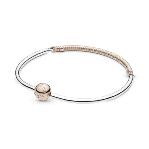 Pandora Rose and silver bangle