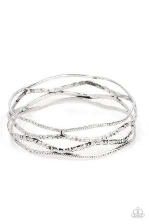 Paparazzi A Narrow ESCAPADE - Silver Bracelet