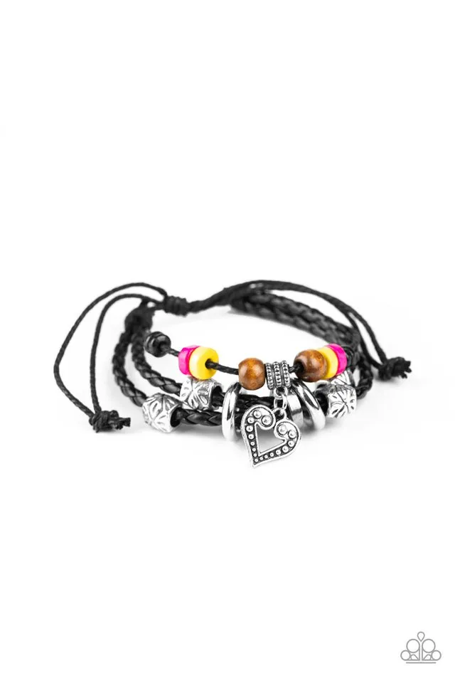 Paparazzi Bracelet ~ Highlands Heart - Multi