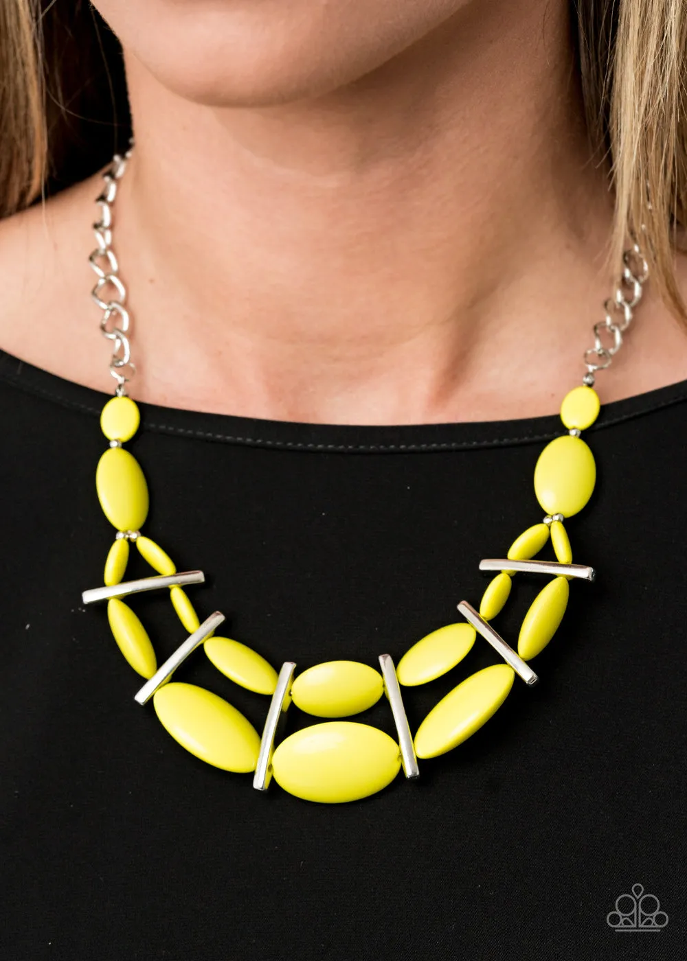 Paparazzi Law of the Jungle - Yellow Necklace