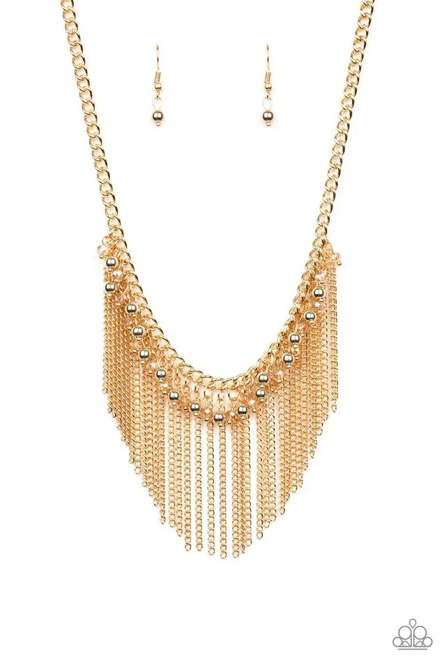 Paparazzi Necklace ~ Divinely Diva - Gold