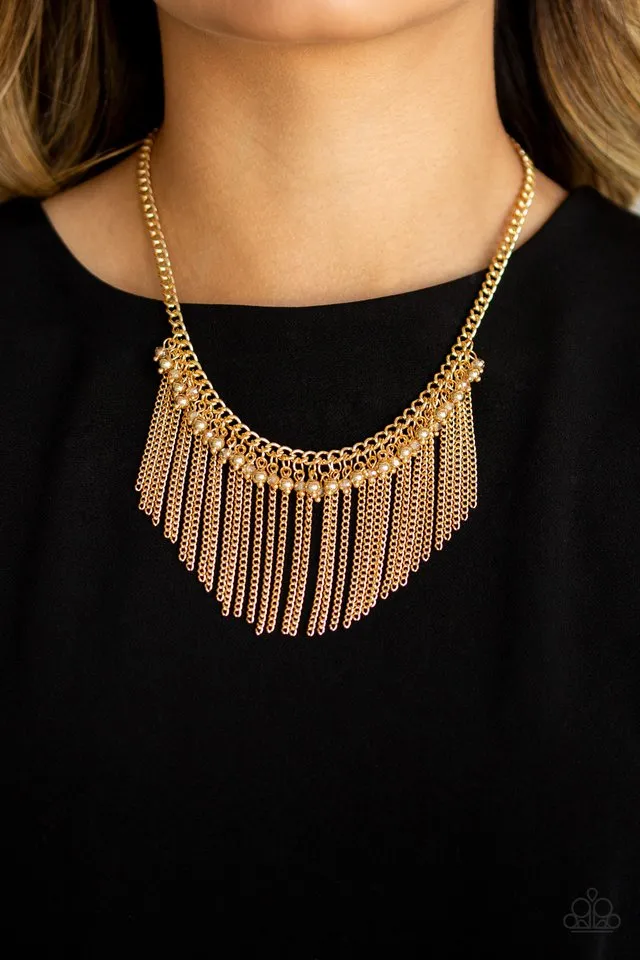 Paparazzi Necklace ~ Divinely Diva - Gold