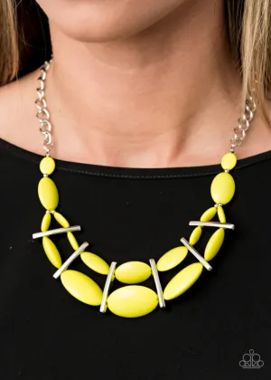 Paparazzi Necklace ~ Law of the Jungle - Yellow