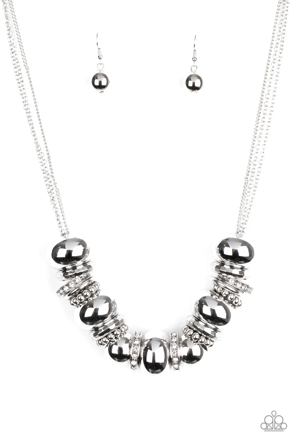 Paparazzi Necklace ~ Only The Brave - White