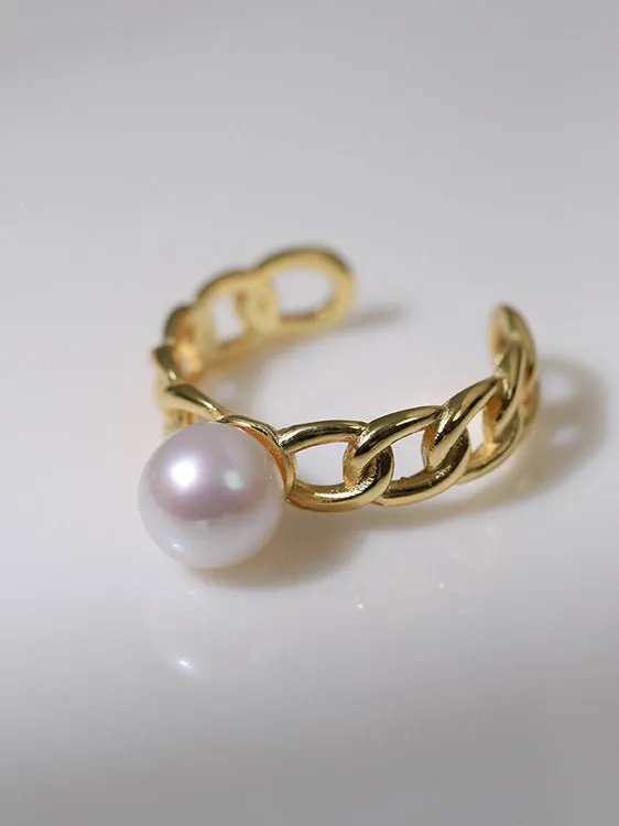 Pearl Elf Adjustable Ring