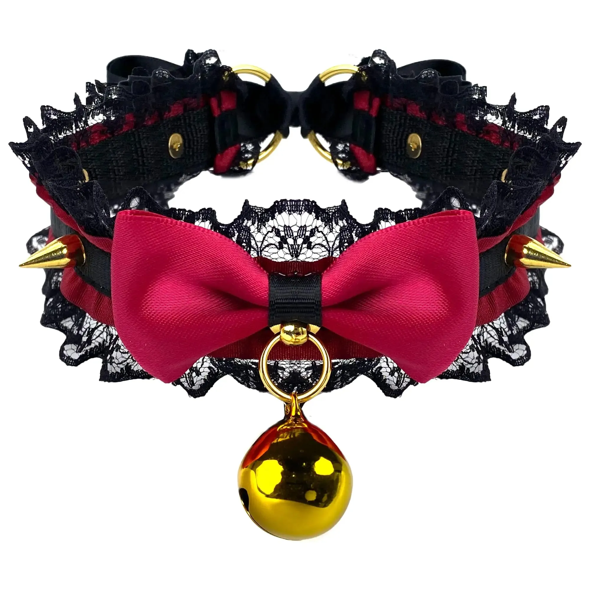 Pretty Gothic Neko Bell Collar