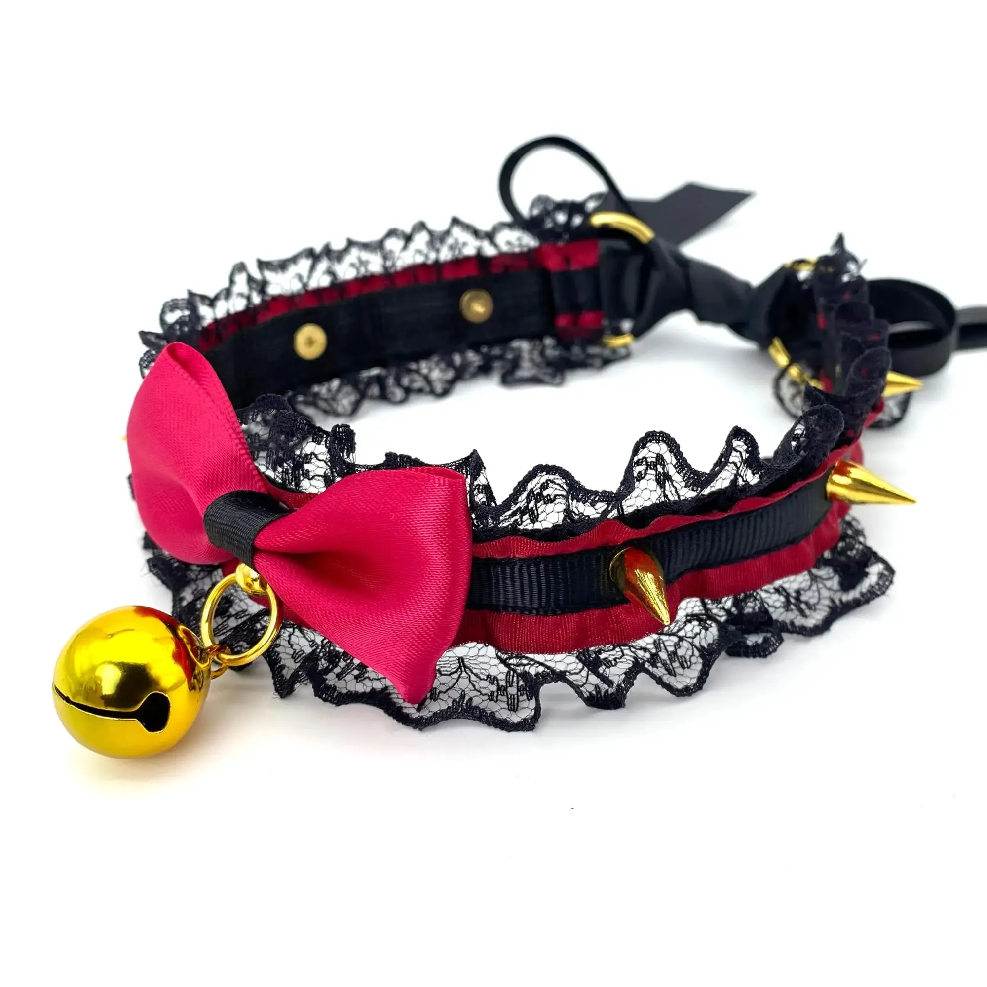 Pretty Gothic Neko Bell Collar