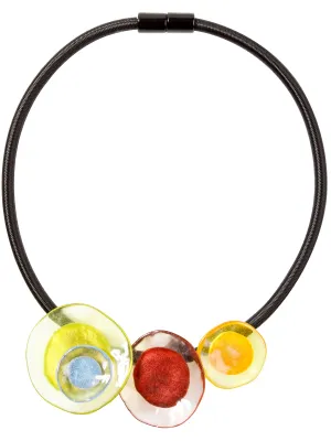 Prue Flora 3 Bead Magnetic Necklace, Multi Mix