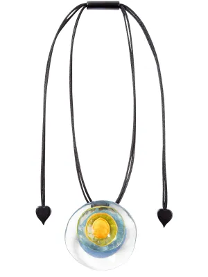 Prue Flora Adjustable Pendant Necklace, Blue Mix