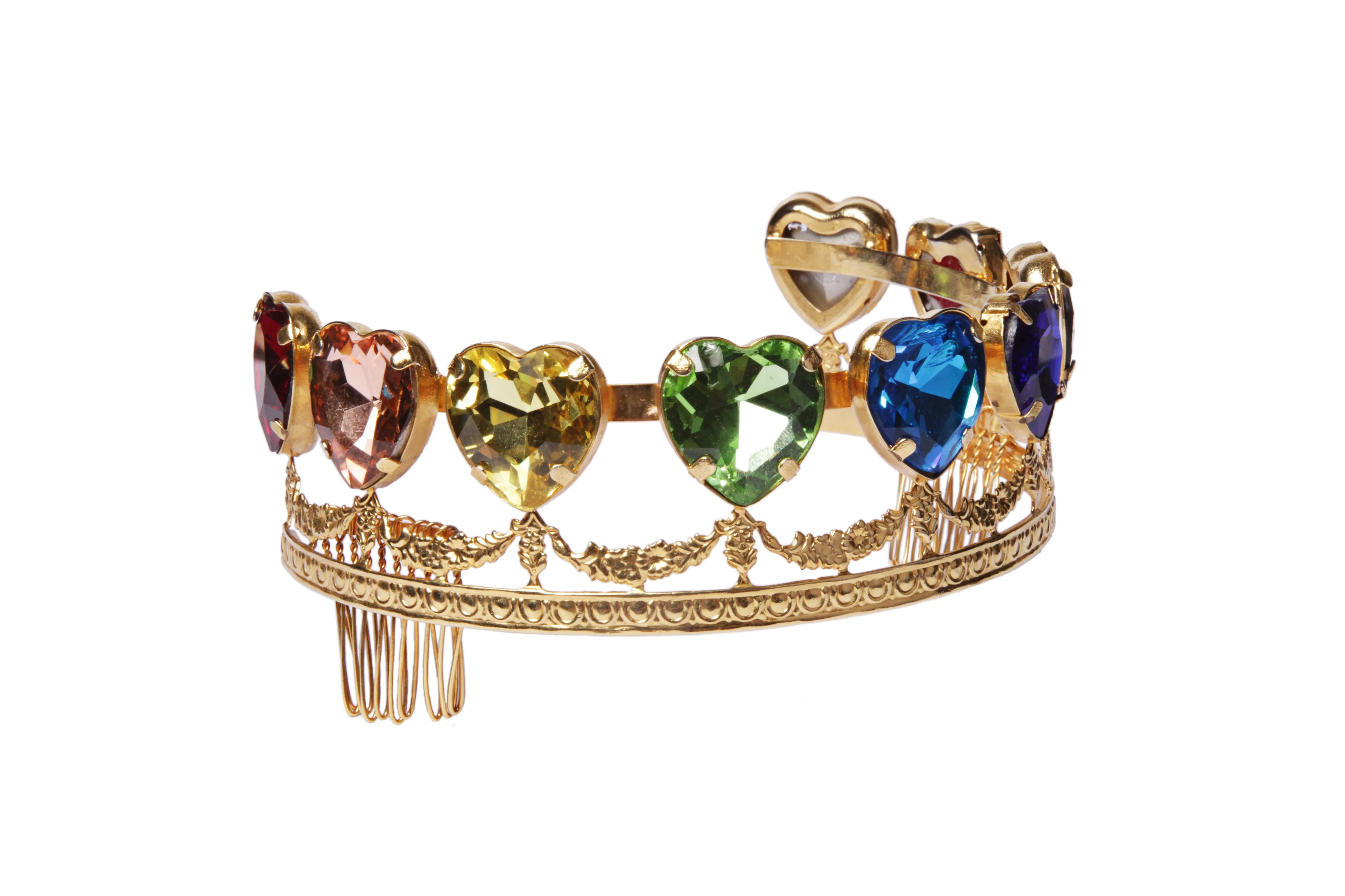 RAINBOW HEART TIARA