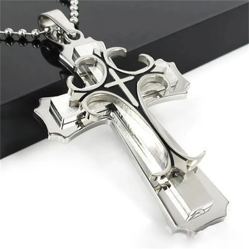 Retro Silver Black Color Strength Fist Pendant Necklaces for Man New Fashion Daily Worn Man‘s Jewelry Accessories Gifts