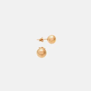 Rosy Bead Stud Earrings