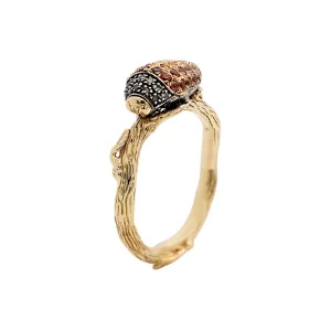 Scarab Ring Red