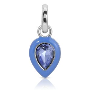 September Sapphire Birthstone Charm - Pear