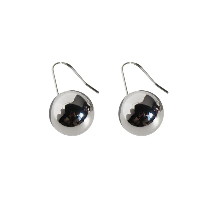 Simple Round Ball Earrings