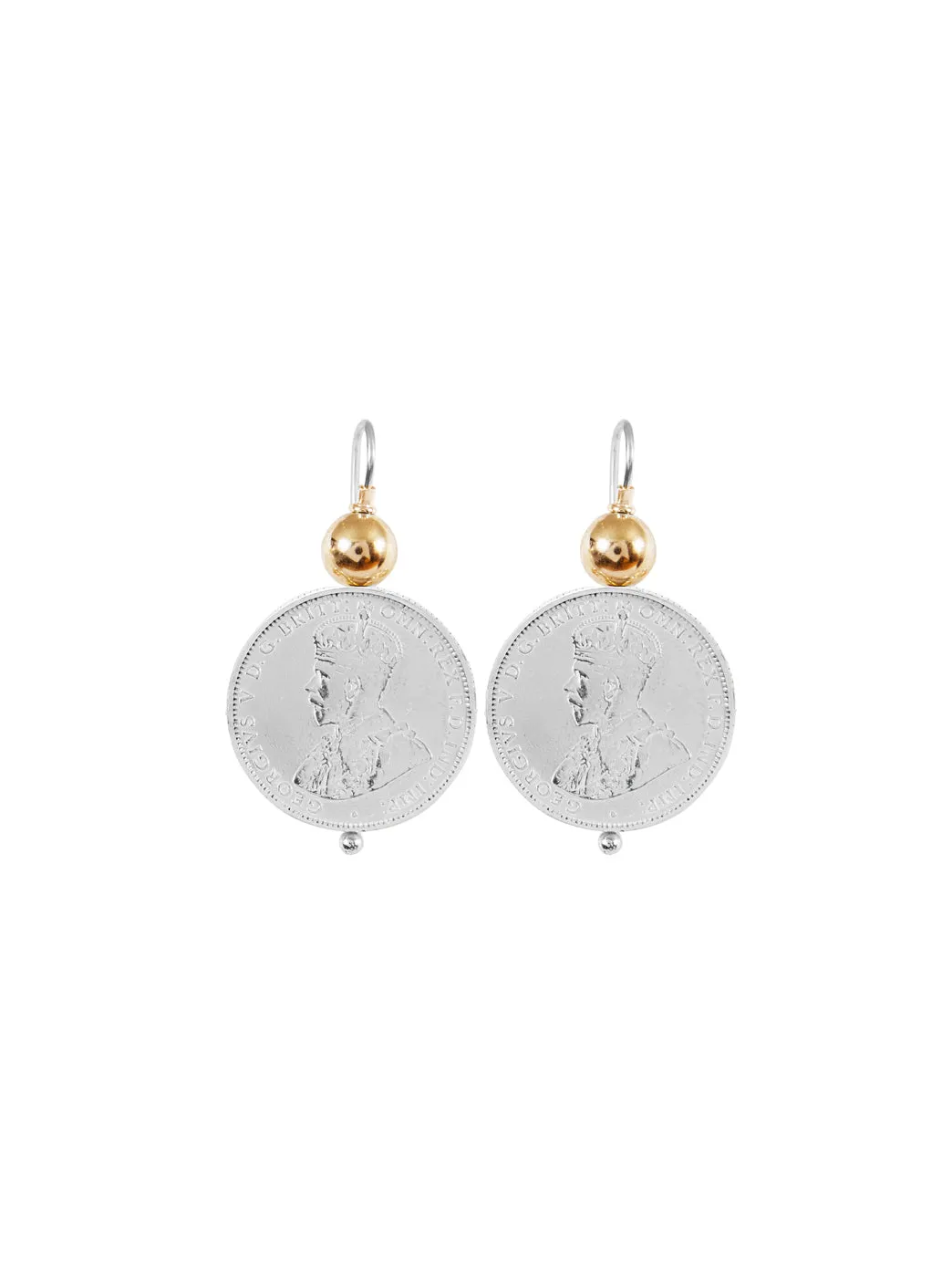 Simple Shilling Coin Earrings