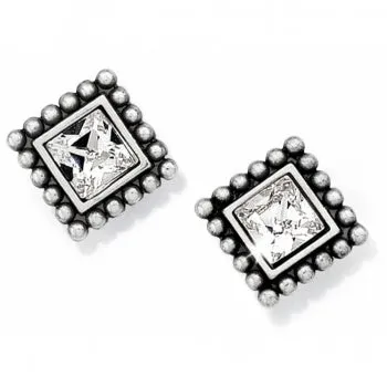 Sparkle Square Mini Post Earrings