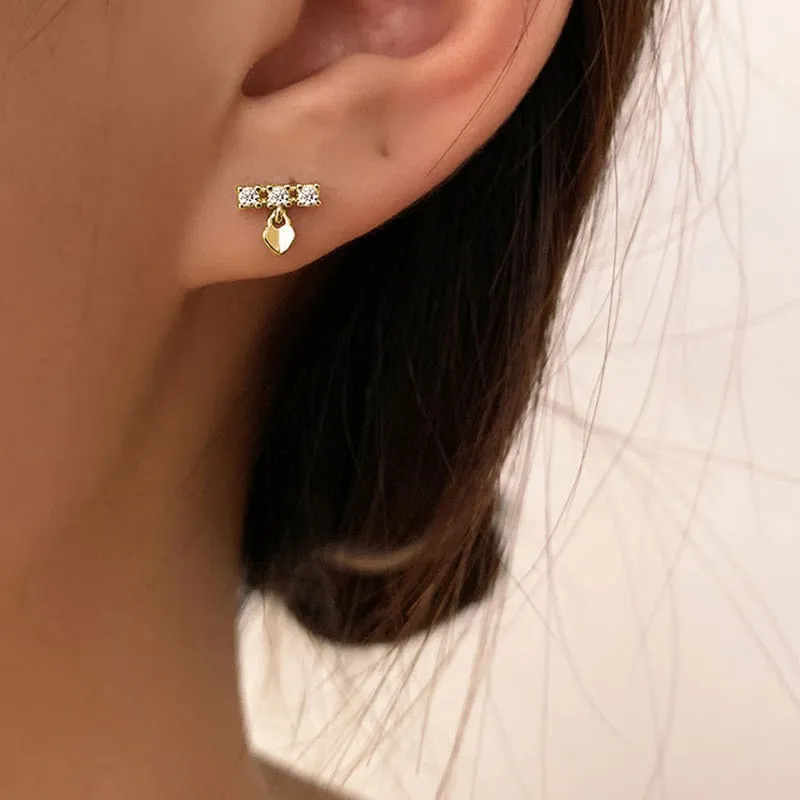 Star Stud Earrings Combination With Simple Design