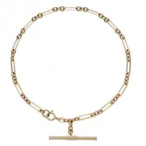 T-Bar Chain Yellow Gold Bracelet GB504