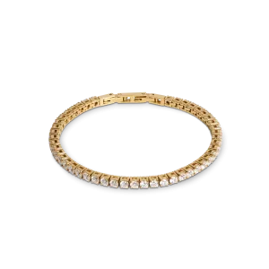 Tennis bracelet gold-crystal