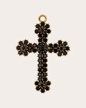 The Kourtney cross pendant - gold plated