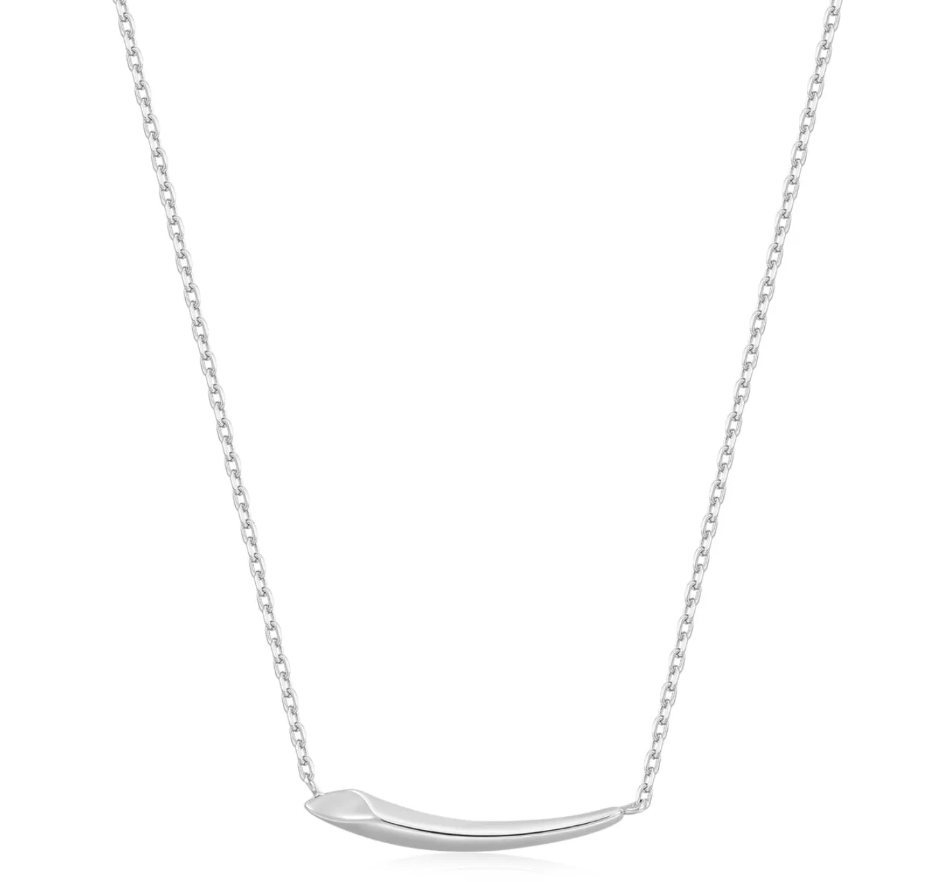 Tough Love - Silver Arrow Bar Necklace