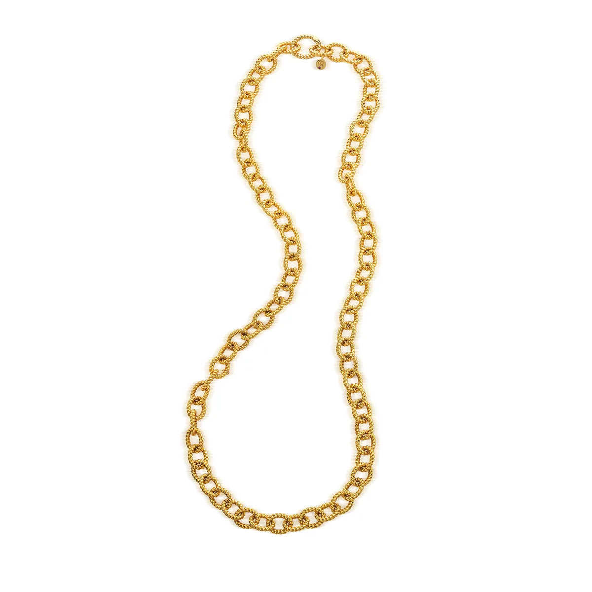 Victoria Small Chain Necklace, 32" - Gold