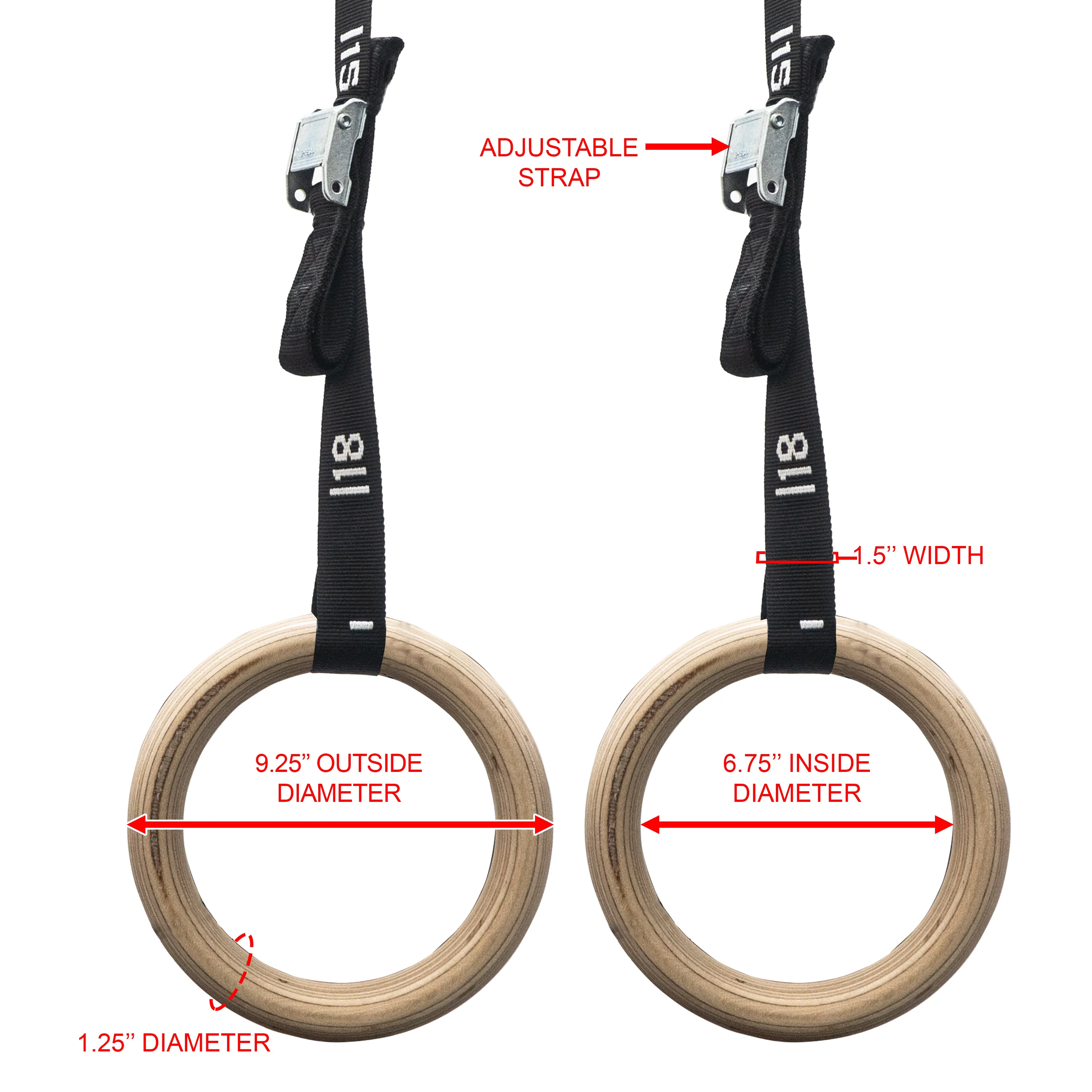 Wooden Gymnastic Rings